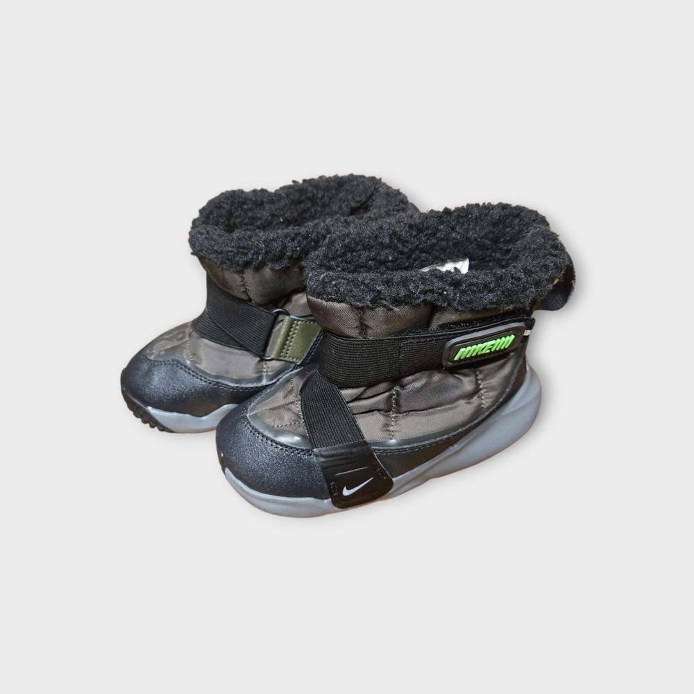 Nike Toddler Flex Advance Boot Cargo Khaki Green Black Gray Strike Size 9C